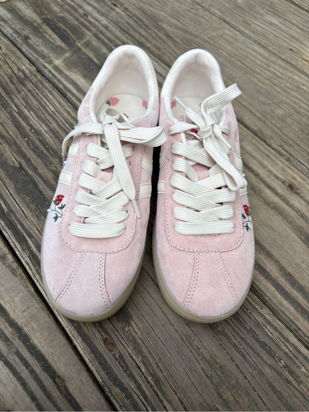 Aldo Pink Suede sneakers size 7
